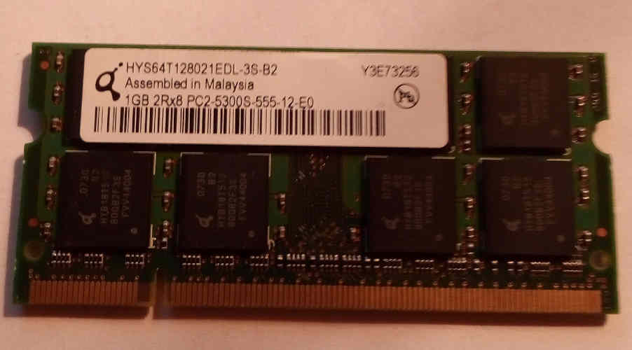 HYS64T128021EDL-3S-B2 RAM QUIMONDA DDR2 1Gb