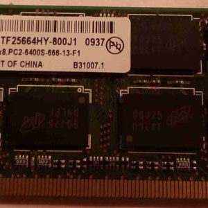 M16HTF25664HY-800J1 HP 582086-001, RAM MICRON DDR2 2Gb non ECC PC2-6400, latence CL6, 1.8V +/-0.075, taux de transfert : 800 MHz.