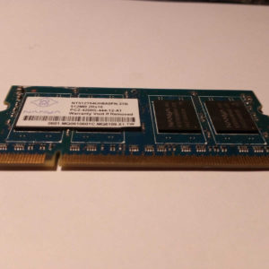 NT512T64UH8A0FN-37B RAM Portable NANYA DDR2 512Mb non ECC PC2-2400S, CL4, temps du cycle 3.75ns, 1.8V (+/-0.1), garantie 2 ans