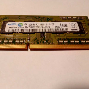 M471B5773CHS-CH9 RAM Portable Samsung DDR3 2Gb non ECC PC3-10600S, CL9 1333MHz 1.5V (+/-0.075), 1.5ns, garantie 2 ans.