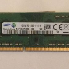 M471B5173DB0-YK0 RAM Portable Samsung DDR3 4Gb non ECC PC3-12800S, latence CL11, 1.35V +/-0.075, 1600MHz. Garantie 2 ans.
