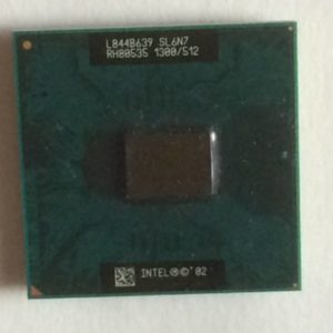 SL6N7 Intel Celeron Banias lithographie 130nm, M320, 1,3GHz, socket 478, 512Kb Cache L2, bus 400MHz, Garantie 2 ans.