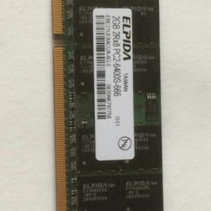 EBE21UE8ACUA-8G-E RAM Portable ELPIDA DDR2 2Gb non ECC PC2-6400S, latence CL6 non ECC, 1.8V +/-0.075. Garantie 2 ans.