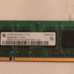 HYS64T32000HDL-3.7-A RAM Portable Infineon DDR2 256Mb non ECC PC2-4200S, latence CL4, 1.8V +/-0.075, 533MHz. Garantie 2 ans.