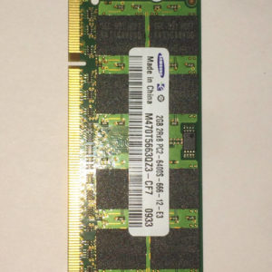 M470T5663QZ3-CF7 RAM Portable Samsung DDR2 2Gb, non ECC, latence : CL6, 800MHz, 1.8V (+/-0.1). Garantie 2 ans, retour 30 jours.
