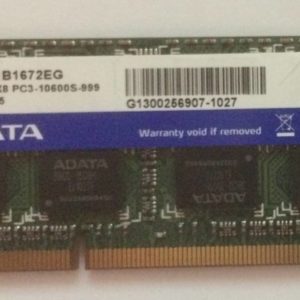 Pour une GARANTIE de 2 ans, Achetez ici votre barrette de RAM Portable ADATA AD73I1B1672EG DDR3 2Gb, non ECC, latence CL9, 1.5V.